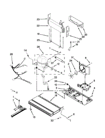 Unit Parts parts for Kenmore Refrigerator 596.79412410 (59679412410, 596 79412410) from AppliancePartsPros.com