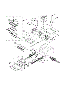 Shelf Parts parts for Kenmore Refrigerator 596.72383411 (59672383411, 596 72383411) from AppliancePartsPros.com