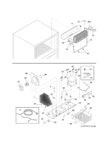 System parts for Kenmore Refrigerator 253.6888901D (2536888901D, 253 6888901D) from AppliancePartsPros.com