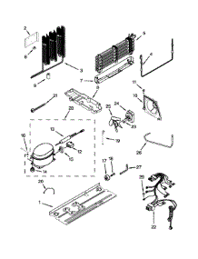 Unit Parts parts for Kenmore Refrigerator 106.61103111 (10661103111, 106 61103111) from AppliancePartsPros.com