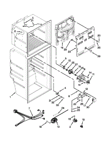 Liner Parts parts for Kenmore Refrigerator 106.86393310 (10686393310, 106 86393310) from AppliancePartsPros.com