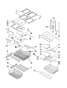 Shelf Parts parts for Kenmore Refrigerator 596.79533017 (59679533017, 596 79533017) from AppliancePartsPros.com