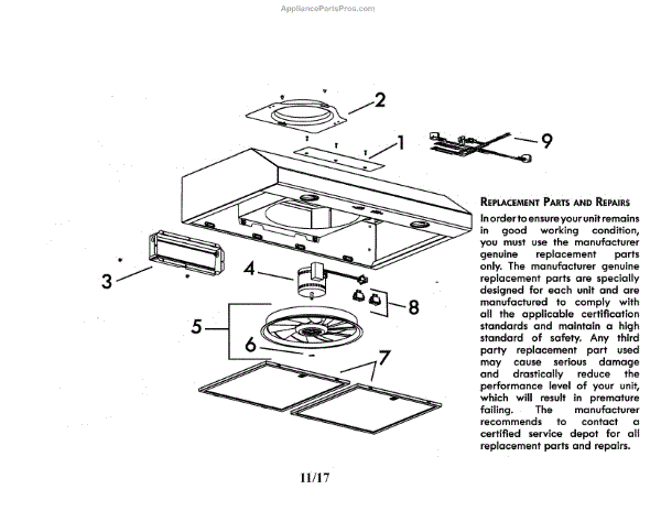 Broan S99010430-002 Fltr O-Mesh (AP6261941) - AppliancePartsPros.com