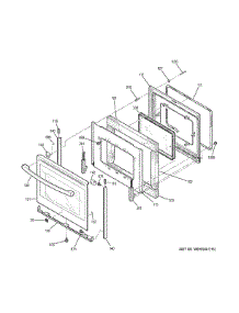 Door parts for Ge Range JB620RF4SS from AppliancePartsPros.com