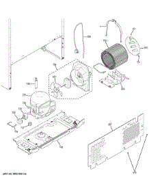 Machine Compartment parts for Ge Refrigerator GTS15CTHJLWW from AppliancePartsPros.com