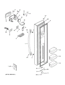 Freezer Door parts for Ge Refrigerator PSE29KSEBCSS from AppliancePartsPros.com