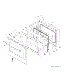 Upper Door parts for Ge Wall Oven PT7550SF2SS from AppliancePartsPros.com