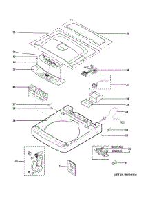 Controls & Top Panel parts for Ge Washer WSLP1500H2WW from AppliancePartsPros.com