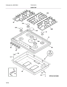 Cook Top parts for Frigidaire Cooktop FGGC3047QSD from AppliancePartsPros.com