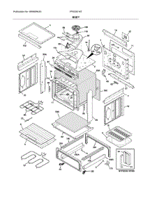 Body parts for Frigidaire Range FFES3016TBB from AppliancePartsPros.com