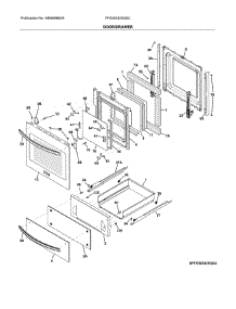 Door / Drawer parts for Frigidaire Wall Oven FFGW2425QSC from AppliancePartsPros.com