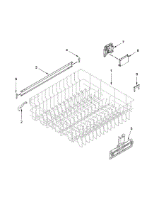 Upper Rack And Track Parts parts for Kenmore Dishwasher 665.13202N411 (66513202N411, 665 13202N411) from AppliancePartsPros.com