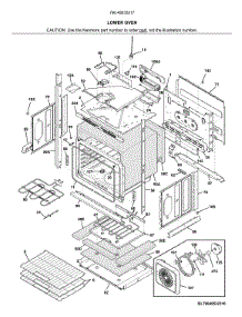 Lower Oven parts for Kenmore Wall Oven 790.49533317 (79049533317, 790 49533317) from AppliancePartsPros.com