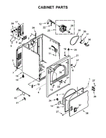 Cabinet Parts parts for Kenmore Dryer 110.C62442511 (110C62442511, 110 C62442511) from AppliancePartsPros.com