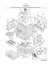 Upper Oven parts for Kenmore Wall Oven 790.49539316 (79049539316, 790 49539316) from AppliancePartsPros.com