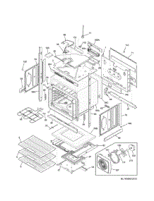 Lower Oven parts for Kenmore Wall Oven 790.49539314 (79049539314, 790 49539314) from AppliancePartsPros.com