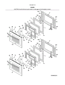 Doors parts for Kenmore Wall Oven 790.49537712 (79049537712, 790 49537712) from AppliancePartsPros.com