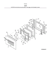 Door parts for Kenmore Wall Oven 790.49429315 (79049429315, 790 49429315) from AppliancePartsPros.com