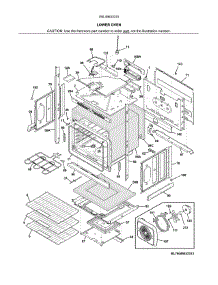 Lower Oven parts for Kenmore Wall Oven 790.49533315 (79049533315, 790 49533315) from AppliancePartsPros.com