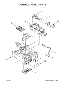 Control Panel Parts parts for Kenmore Freestanding Ice Maker 106.89599102 (10689599102, 106 89599102) from AppliancePartsPros.com