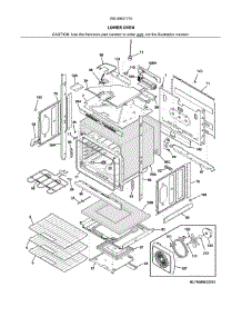 Lower Oven parts for Kenmore Wall Oven 790.49537710 (79049537710, 790 49537710) from AppliancePartsPros.com