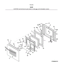 Door parts for Kenmore Wall Oven 790.49409315 (79049409315, 790 49409315) from AppliancePartsPros.com
