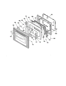 Door - 91147753200 parts for Kenmore Wall Oven 911.47752200 (91147752200, 911 47752200) from AppliancePartsPros.com