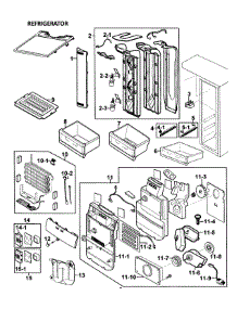 Refrigerator parts for Samsung Refrigerator RS265LBBP/XAA-00 from AppliancePartsPros.com