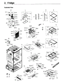 Fridge parts for Samsung Refrigerator RF263TEAEWW/AA-02 from AppliancePartsPros.com