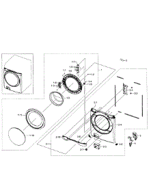 Front Section parts for Samsung Washer WF520ABP/XAA-02 from AppliancePartsPros.com