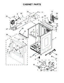 Cabinet Parts parts for Whirlpool Dryer YWED8500DC4 from AppliancePartsPros.com