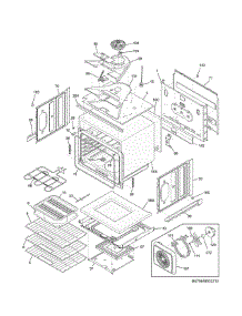 Upper Oven parts for Kenmore Wall Oven 790.49533313 (79049533313, 790 49533313) from AppliancePartsPros.com