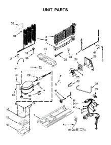 Unit Parts parts for Whirlpool Refrigerator WRF560SFHW00 from AppliancePartsPros.com
