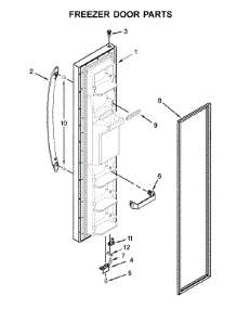 Freezer Door Parts parts for Whirlpool Refrigerator WRS321SDHB01 from AppliancePartsPros.com