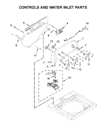 Controls And Water Inlet Parts parts for Kenmore Washer 110.5142512 (1105142512, 110 5142512) from AppliancePartsPros.com
