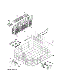Lower Rack Assembly parts for Ge Dishwasher ZDT800SPF7SS from AppliancePartsPros.com