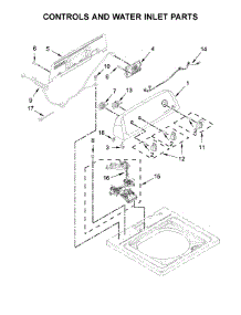 Controls And Water Inlet Parts parts for Kenmore Washer 110.20232711 (11020232711, 110 20232711) from AppliancePartsPros.com