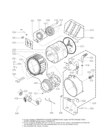 Drum And Tub Assembly Parts parts for Kenmore Washer 796.41282310 (79641282310, 796 41282310) from AppliancePartsPros.com
