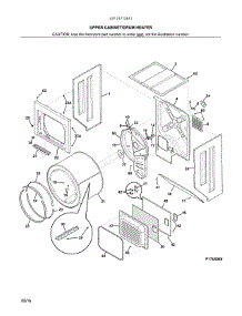 Upper Cabinet / Drum Heater parts for Kenmore Washer Dryer Combo 417.71712511 (41771712511, 417 71712511) from AppliancePartsPros.com