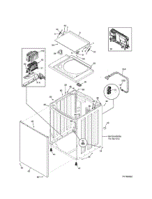 Lower Cabinet / Top parts for Kenmore Washer Dryer Combo 417.71712510 (41771712510, 417 71712510) from AppliancePartsPros.com