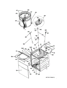 Cabinet (4) parts for Kenmore Washer Dryer Combo 363.61532110 (36361532110, 363 61532110) from AppliancePartsPros.com