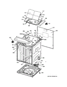 Cabinet (6) parts for Kenmore Washer Dryer Combo 266.1532212 (2661532212, 266 1532212) from AppliancePartsPros.com