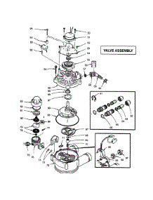 Valve Assembly parts for Kenmore Water Softener 625.348591 (625348591, 625 348591) from AppliancePartsPros.com