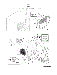 System parts for Kenmore Refrigerator 253.60505610 (25360505610, 253 60505610) from AppliancePartsPros.com