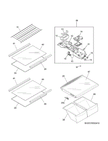Shelves parts for Kenmore Refrigerator 253.60089412 (25360089412, 253 60089412) from AppliancePartsPros.com