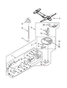 Pump, Washarm And Motor Parts parts for Kenmore Dishwasher 665.14815N610 (66514815N610, 665 14815N610) from AppliancePartsPros.com