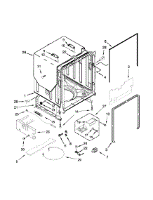 Tub And Frame Parts parts for Kenmore Dishwasher 665.14792N510 (66514792N510, 665 14792N510) from AppliancePartsPros.com