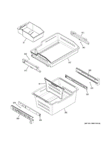 Freezer Shelves parts for Ge Refrigerator GDE21EGKBRBB from AppliancePartsPros.com
