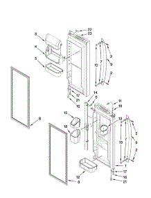 Refrigerator Door Parts parts for Kenmore Heater 9873 from AppliancePartsPros.com