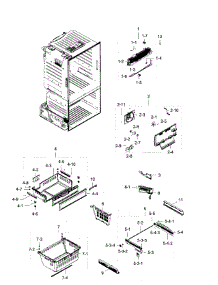 Freezer parts for Samsung Refrigerator RF28HFEDBBC/AA-07 from AppliancePartsPros.com